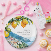 Lemon Citrus Amalfi Küste Brautparty Pappteller (Party)