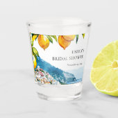 Lemon Citrus Amalfi Küste Brautparty Schnapsglas (Vorderseite)