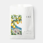 Lemon Citrus Amalfi Küste Italienische Hochzeit Geschenktütchen (Vorderseite)