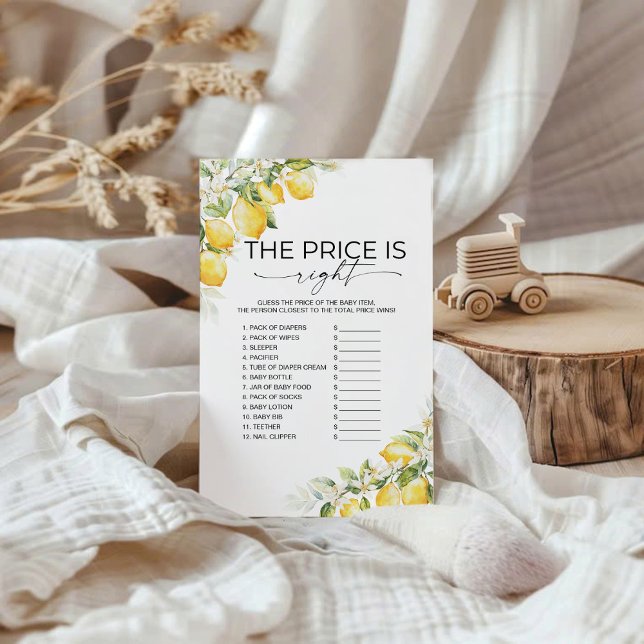 Lemon Citrus Baby Dusche Der Preis ist das richtig (Von Creator hochgeladen)