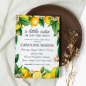 Lemon Citrus Baby Dusche Einladung