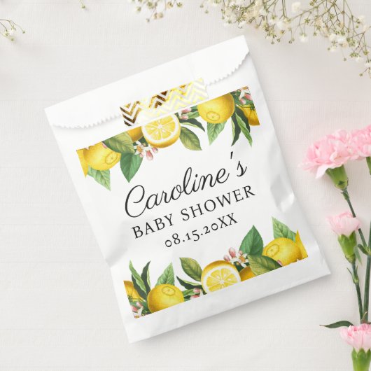 Lemon Citrus Baby Dusche Geschenktütchen (Versiegelt)