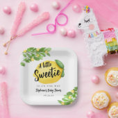 Lemon Citrus Baby Dusche Pappteller (Party)