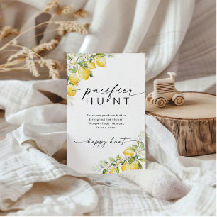 Lemon Citrus Baby Dusche Schnuller Jagdspiel