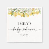 Lemon Citrus Baby Duschpapier Napkin Serviette (Vorderseite)