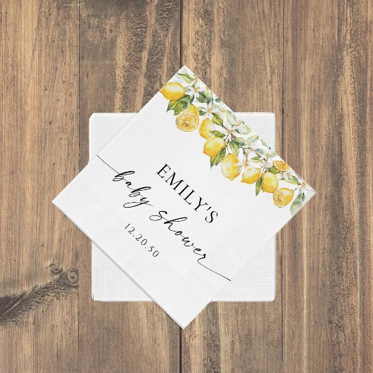 Lemon Citrus Baby Duschpapier Napkin Serviette