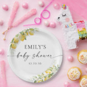 Lemon Citrus Baby Duschpapierplatte Pappteller (Party)