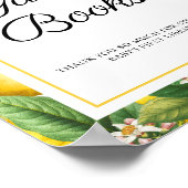 Lemon Citrus Baby Shower Guest Books Poster (Ecke)