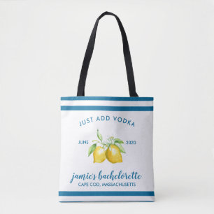 Lemon Citrus Bachelorette Personalisiert Tasche