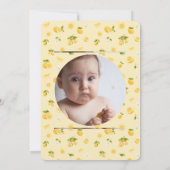 Lemon Citrus Birthday Foto Vielen Dank Einladung (Rückseite)