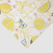 Lemon Citrus Botanical Seidenpapier (Detail)