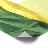 Lemon Citrus - Brautparty - Begrüßungszeichen Poster (Ecke)