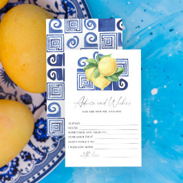 Lemon Citrus - Brautparty Beratung und Wünsche Briefpapier