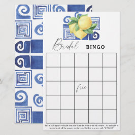 Lemon Citrus - Brautparty-Bingo-Spiel