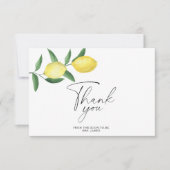 Lemon Citrus - Brautparty danke Karte (Vorderseite)