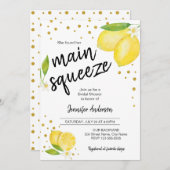 Lemon Citrus Brautparty Einladung (Vorne/Hinten)