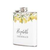 Lemon Citrus Brautparty Flask Flachmann (Links)