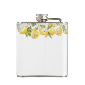 Lemon Citrus Brautparty Flask Flachmann (Rückseite)