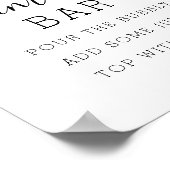 Lemon Citrus Brautparty Mimosa Bar Sign Poster (Ecke)