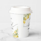 Lemon Citrus Brautparty Paper Cup Pappbecher (Rechts)