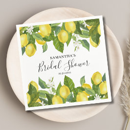Lemon Citrus Brautparty Paper Napkin Serviette