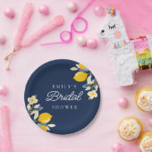 Lemon Citrus Brautparty Pappteller (Party)