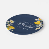 Lemon Citrus Brautparty Pappteller (Schrägansicht)