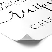 Lemon Citrus Brautparty Rezeptionskarten Signieren Poster (Ecke)