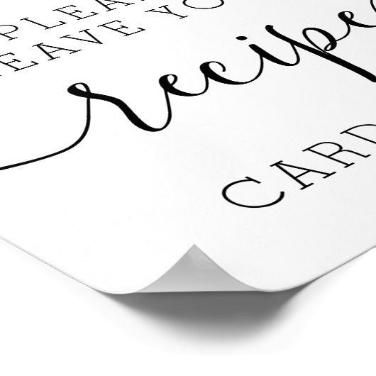 Lemon Citrus Brautparty Rezeptionskarten Signieren Poster (Ecke)