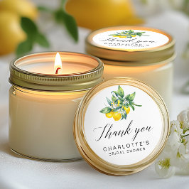 Lemon Citrus Brautparty Runder Aufkleber