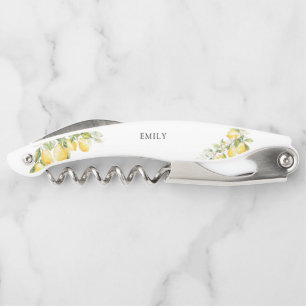 Lemon Citrus Brautparty Waiter's Corkschraube Kellnermesser