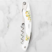 Lemon Citrus Brautparty Waiter's Corkschraube Kellnermesser (Vorderseite)