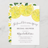 Lemon Citrus Bridal Dusche Einladung (Vorne/Hinten)
