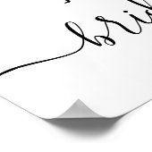 Lemon Citrus Bridal Main Squeeze Willkommenszeiche Poster (Ecke)