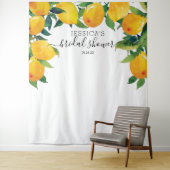 Lemon Citrus Bridal Main Squeeze Willkommenszeiche Wandteppich (Beispiel)