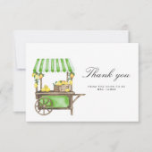 Lemon Citrus - bridal shower thank you card Karte (Vorderseite)