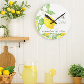 Lemon Citrus Custom Kitchen Wall Clock Runde Wanduhr