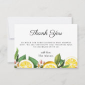 Lemon Citrus Danke Summer Baby Dusche (Vorderseite)