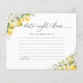 Lemon Citrus Date Night Idecard (Vorderseite)