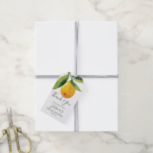 Lemon Citrus Favor Tags Geschenkanhänger