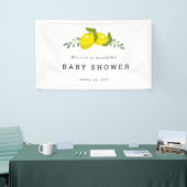 Lemon Citrus Floral Baby Dusche Banner (Messeveranstaltung)