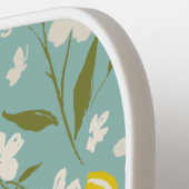 Lemon Citrus Floral Muster Sky Blue Pickleball Schläger (Linke Seite)