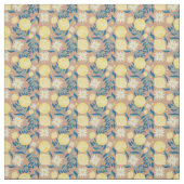 Lemon Citrus Floral Peach Stoff (Muster)