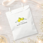 Lemon Citrus Floral Simple Baby Dusche Gefallen Ta Geschenktütchen (Ausgeschnitten)