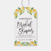 Lemon Citrus Frucht Brautparty Geschenkanhänger (Vorderseite)