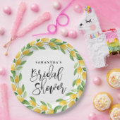 Lemon Citrus Frucht Brautparty Pappteller (Party)