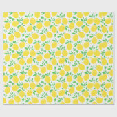 Lemon Citrus Frucht Orchard Thema Muster Geschenk Geschenkpapier (Flach)
