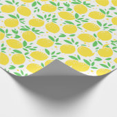 Lemon Citrus Frucht Orchard Thema Muster Geschenk Geschenkpapier (Ecke)