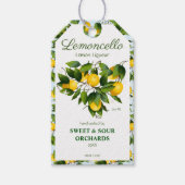 Lemon Citrus Fruit Lemoncello Geschenkanhänger (Vorderseite)