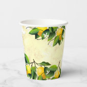 Lemon Citrus Fruit Lemoncello Pappbecher (Rückseite)